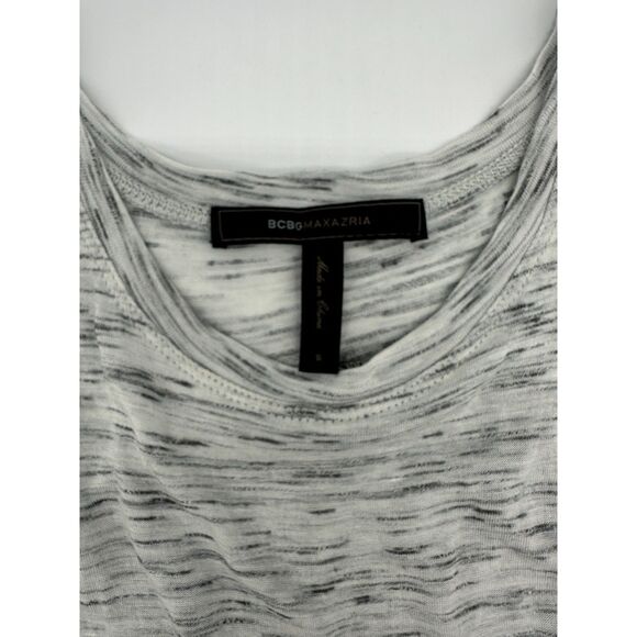 BCBG MaxAzria top for Women Tunic Style Semi Sheer Top Sz M*  Black - Picture 2 of 6